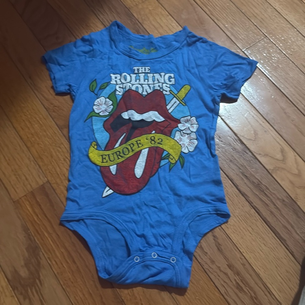 New! Rowdy Sprout Rolling Stones Onesie